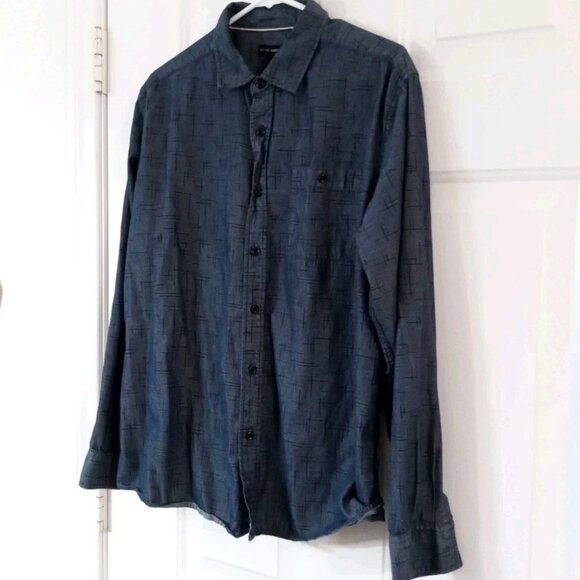 Ocean Current Long Sleeve Button Up Shirt Men's Size Large - Picture 5 of 7